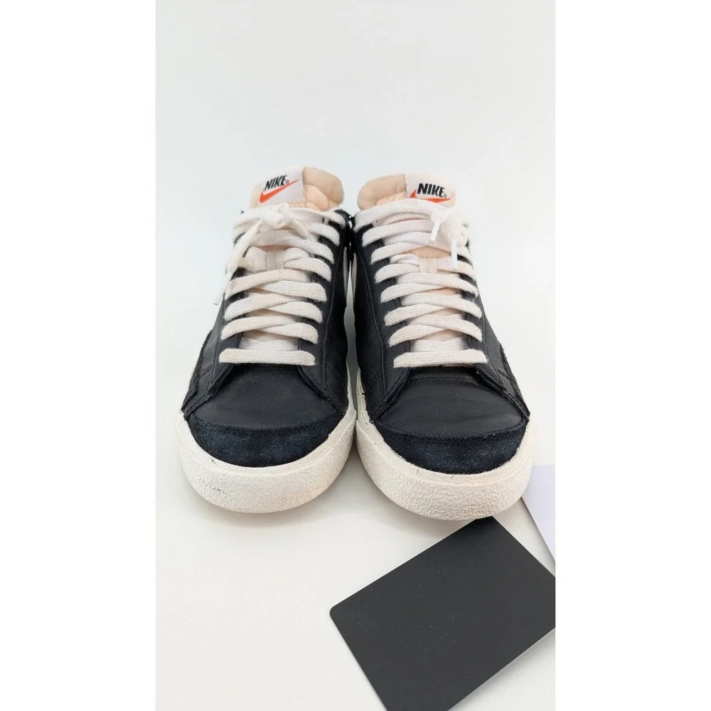 Nike Blazer Low 77 Vintage Black White Sneakers DA6364-001 Mens 7.5